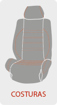 Personalizar el color de las costuras de la funda de asiento del coche
