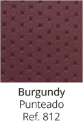 Color polipiel funda asiento medida gris medio burgundy punteado