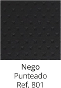 Color polipiel funda asiento medida gris medio negro punteado